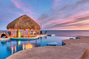 Manny's Beach Club Pool and Palapas in Rocky Point Mexico | Best Restaurants and Activities in Puerto Penasco by Casago