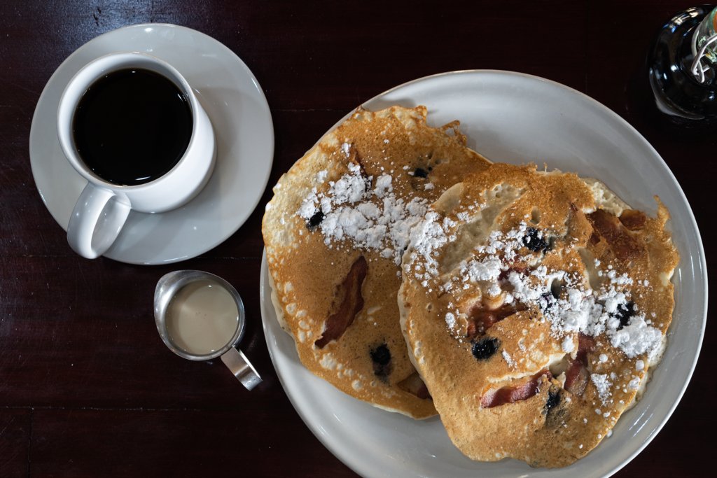 Mama's Bacon Blue Pancakes, Breakfast & Brunch at Colin's Cantina | Princesa de Penasco Resort Restaurant | Best Places to Eat in Rocky Point