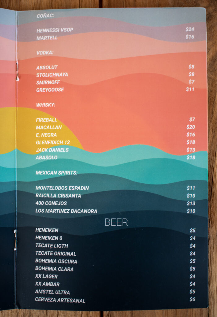 Santo Coyote Ocean Cantina Menu, Santo Coyote Restaurant at the Encantame Towers, Craft Mexican Cuisine in Rocky Point, Best Restaurants in Puerto Penasco, Tacos, Cocktails, Octopus, Steak, Ocean Views