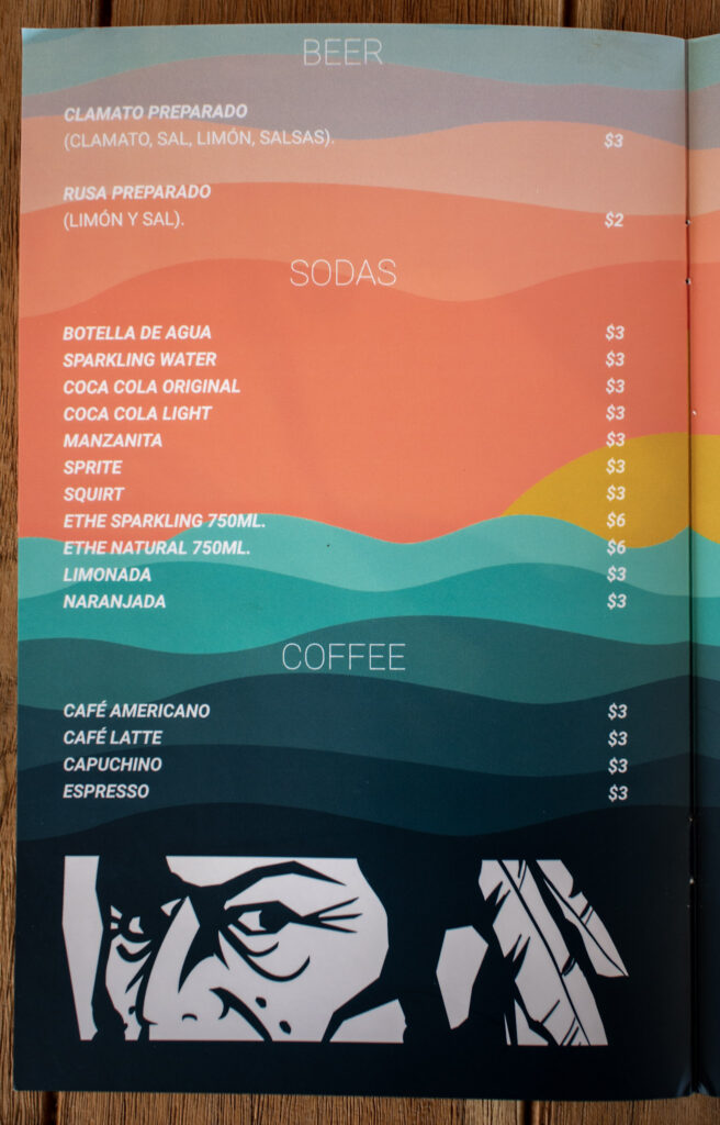 Santo Coyote Ocean Cantina Menu, Santo Coyote Restaurant at the Encantame Towers, Craft Mexican Cuisine in Rocky Point, Best Restaurants in Puerto Penasco, Tacos, Cocktails, Octopus, Steak, Ocean Views