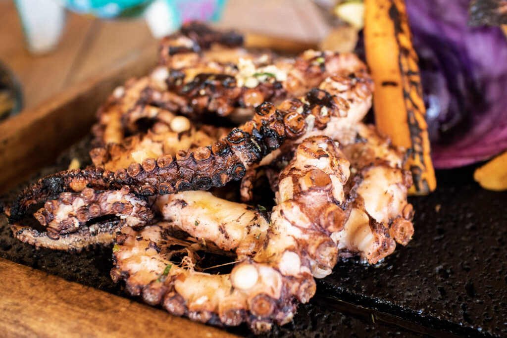 Santo Coyote Restaurant at the Encantame Towers, Craft Mexican Cuisine in Rocky Point, Best Restaurants in Puerto Penasco, Tacos, Cocktails, Octopus, Steak, Ocean Views