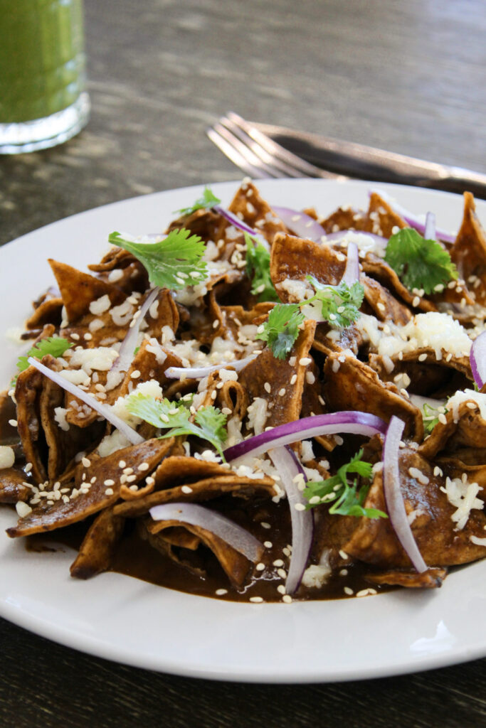 Chilaquiles, Juice, Mexican Breakfast, Mexican Brunch, Restaurants for Breakfast in Rocky Point Mexico, Top Restaurants in Rocky Point, La Belle above CoffeePoint
