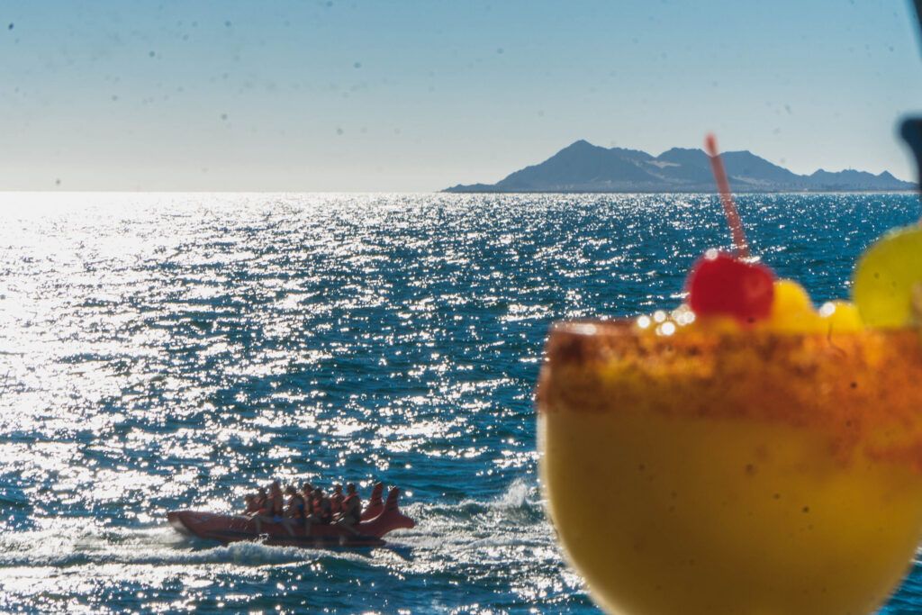 Drink in Front of Ocean